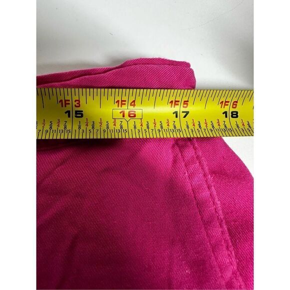 Caribbian Joe Fuchsia Pink Rayon Shorts Elastic Waistband Size XL Barbiecore - Picture 5 of 10